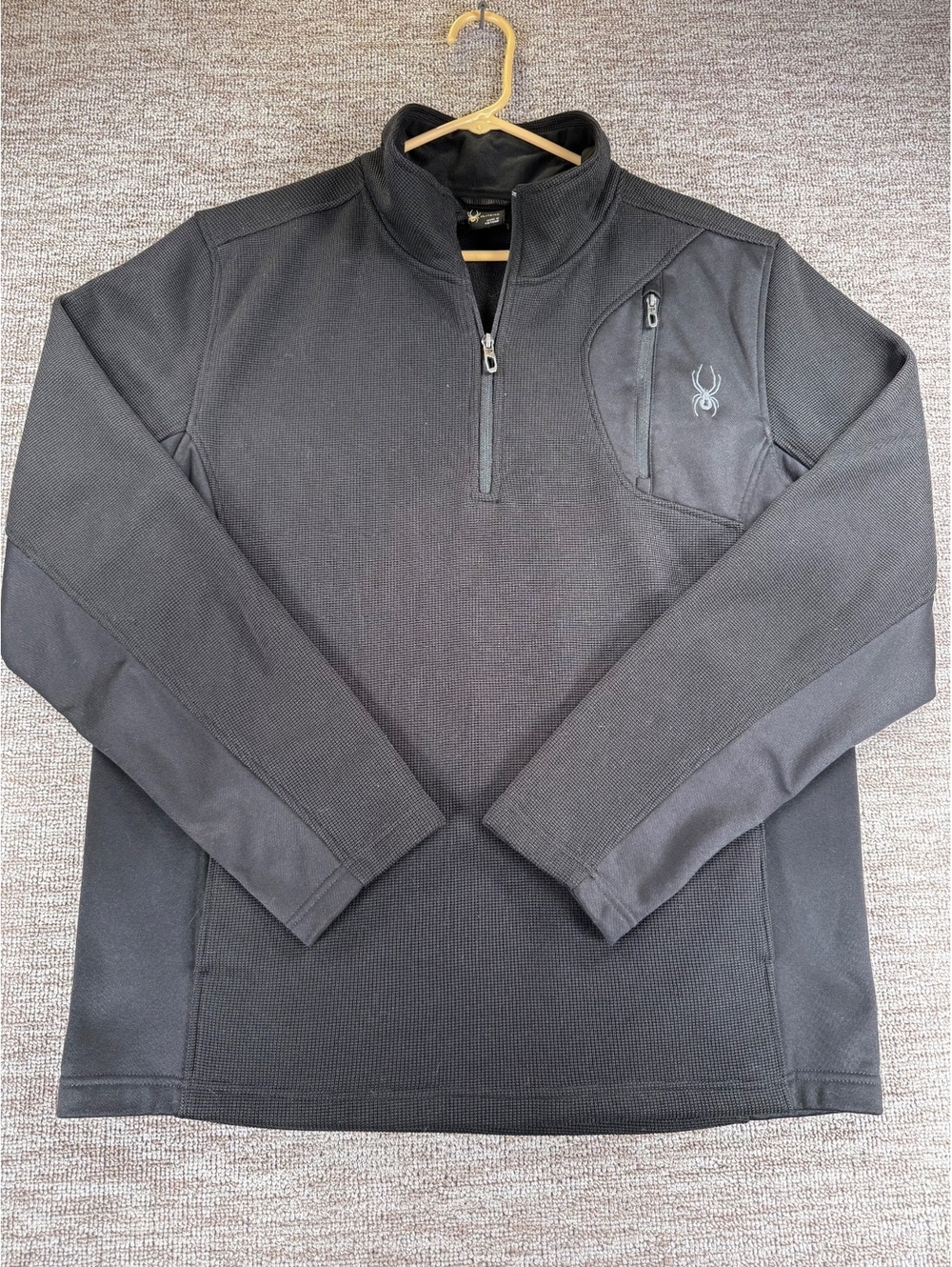 Spyder Men's Black Quarter Utility Size M Casual Athletic Gorpcore Streetwear